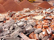 建筑垃圾中的紅磚瓦塊 建筑垃圾分選生產(chǎn)線